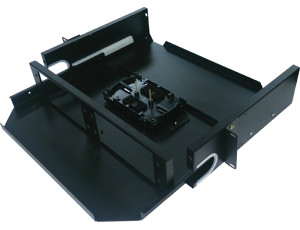 2U - Sliding Fiber Enclosure Tray - With LC Plates